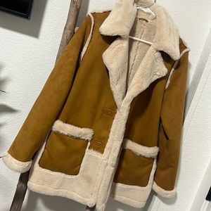 River island cozy double face jacket, size 12